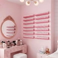 thumbnail image 6 of 4 Pack 15 Inch Nail Polish Organizer，Diamond Crystal Rhinestone Acrylic Nail Polish Organizer，Sunglasses Essential Oil Picture Display Storage Pink, 6 of 9