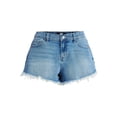 thumbnail image 5 of Madden NYC Women's Frayed Denim Shorts, Sizes XXS-XXL, 5 of 5