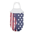 thumbnail image 2 of FOR U DESIGNS Breathable Halter Bathing Suits for Teens Girls USA Flag Off Shoulder Swimwear, 4th of July, Fashion Summer Beach Pool Swimsuit Size 3-4, 2 of 6