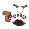 thumbnail image 3 of Kit de disfraz de cola de animal, guantes de cosplay para fiestas temáticas de animales. café, 3 of 9