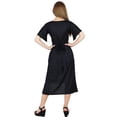thumbnail image 4 of Bimba Womens Asymmetrical Shift Dress Mid-Calf Summer Rayon Day Dresses, 4 of 7