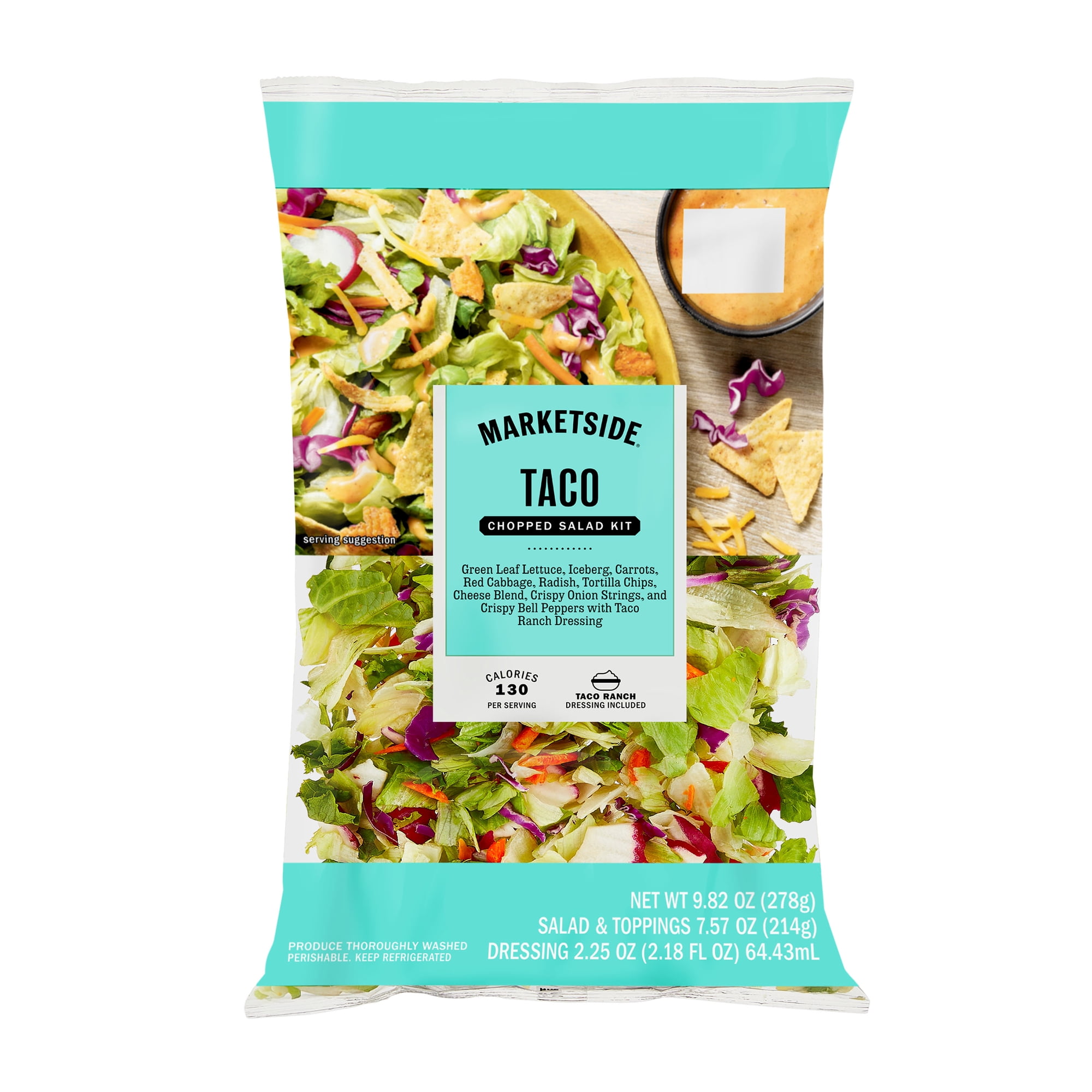 Marketside Taco Chopped Salad Kit, 9.82 oz Bag