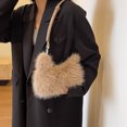 thumbnail image 3 of Bolso Embrague Mujeres Cuerpo Cruzado Fuerto Falso Fuente Soft Lade Suave Color Sólido Vagabundo, 3 of 9
