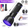 thumbnail image 3 of UV Flashlight  51 LEDs | Black Light | UV Light | Pet Urine Detector  | Detect Dog/Cat Urine/Dry Stains/Bed Bug, 3 of 6