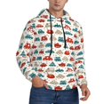 thumbnail image 2 of Wukai Artoon Car Print Men Hoodies Fleece Sweatshirts Long Sleeve Sweaters Pullover Fall Outfits Winter Clothes-Medium, 2 of 7