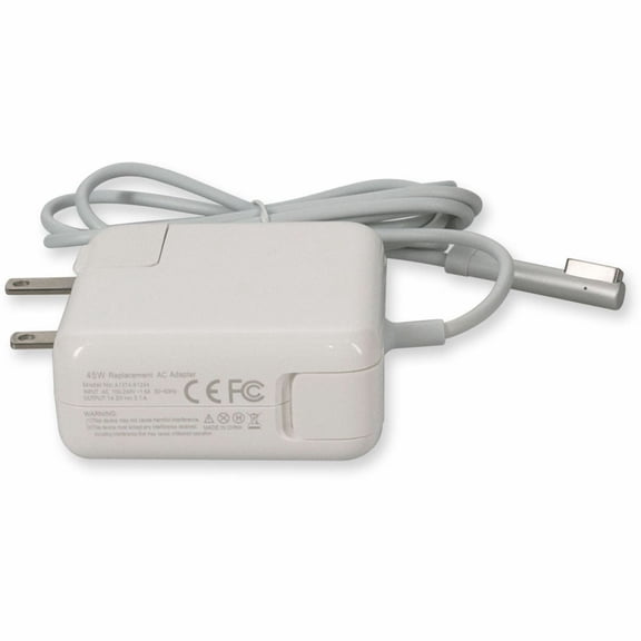 Pre-Owned Apple Computer MC747LL/A Compatible 45W 14.5V at 3.1A Black MagSafe 1 Laptop Power Adapter and Cable