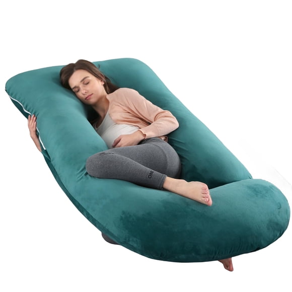 Almohada para Embarazo ALLOPERA 145 cm Cuerpo Completo con Funda de Terciopelo