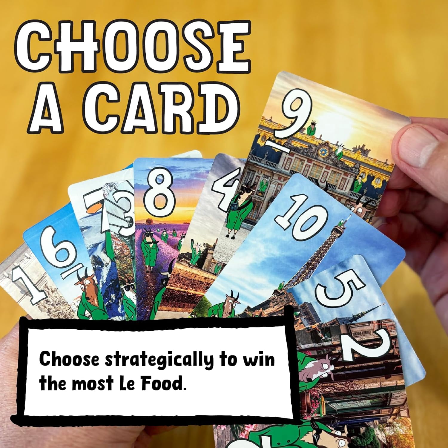 Messy Table Games French Goats in Trench Coats, Exciting New Card Game, Great for Game Night, Perfect for Kids and Adults, Ages 8 and up