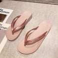 thumbnail image 1 of Zapatillas de cuña de color sólido de verano en línea de moda para mujer, ropa de calle, estilo casual, zapatos de playa para la playa, 1 of 6