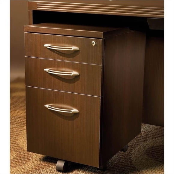 Mayline Aberdeen Credenza Mobile Kit in Mocha