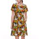 thumbnail image 1 of Disketp Sloth on the Branch para Vestido de Manga Corta para Mujeres, Vestidos de Verano para Mujeres, Casual y Holgado para la Playa, 1 of 6