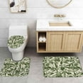 thumbnail image 5 of 4PCS Sage Green Plant Hummingbird Shower Curtain Set, Waterproof Fabric Shower Curtain, Non-Slip Bath Mat Bathroom Rugs Watercolor Eucalyptus Leaves Botanical Floral Bird Spring Bathroom Decor, 5 of 7