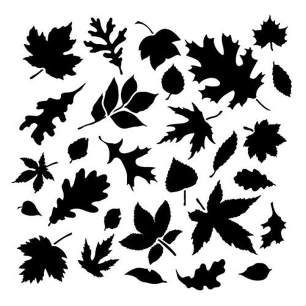 Fall Leaves Pattern Stencil 9 X 9 Walmart Walmart fall-leaves-pattern-stencil-9-x-9-walmart-walmart