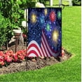 thumbnail image 3 of American USA Flag Independence Day Polyester House Flag Banner 28" x 40", Colorful Firework Happy Memorial Day July of 4th Double Sided Garden Flags for Anniversary Yard Outdoor Decoration, 3 of 5