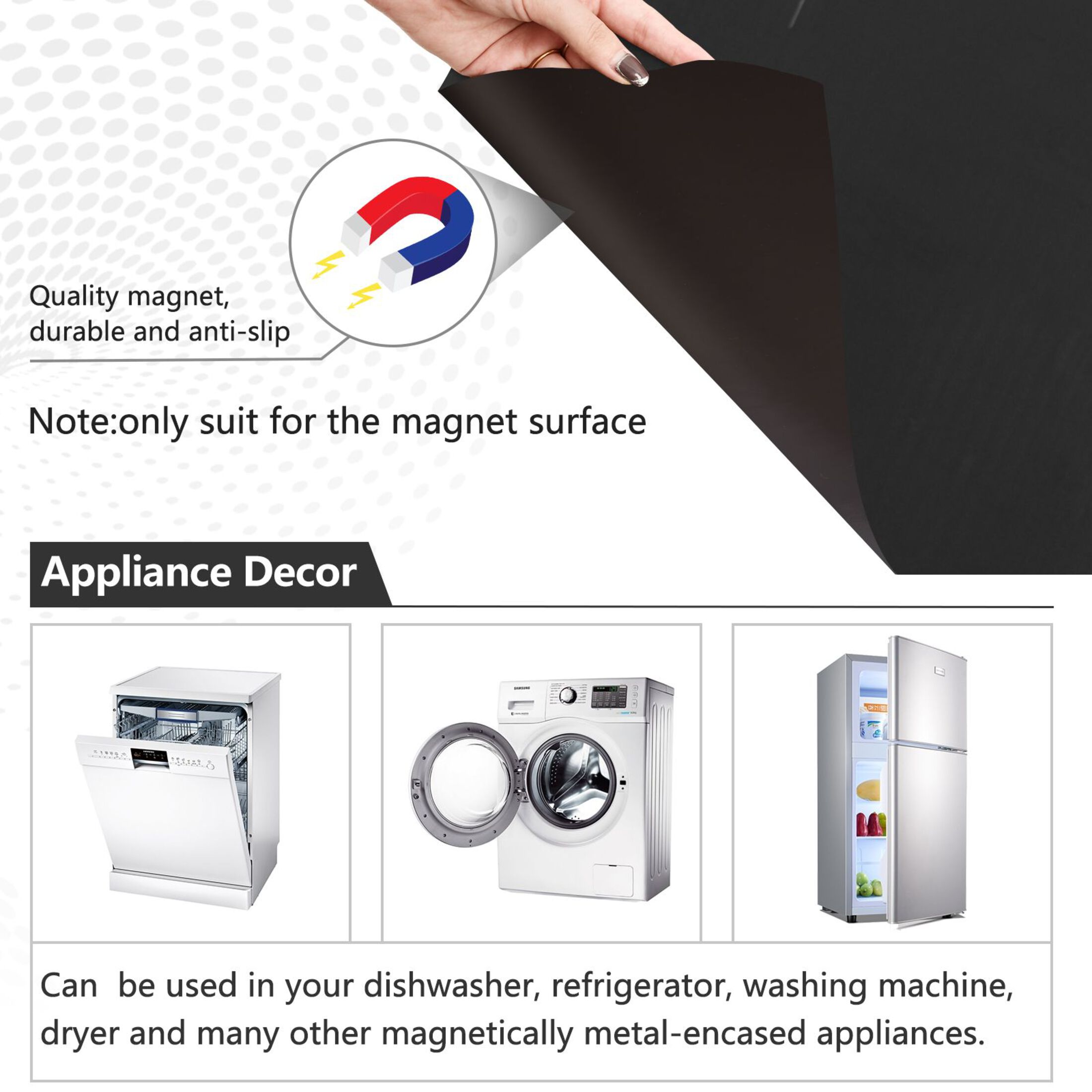 Dishwasher Sticker Magnetic Dishwasher Sticker Magnetic Decorative Sticker Refrigerator Sticker Dishwasher Decorative Stickers Silver Christmas Tree
