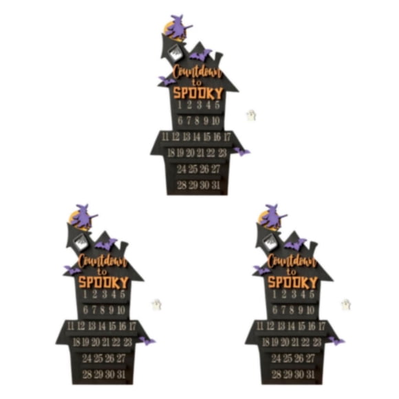 Calendario de Adviento de Brujas Yuarrent herramienta de sincronización decoración de Halloween Color negro