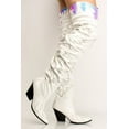 thumbnail image 4 of Cape Robbin Kelsey-21 White Over The Knee Pointed Toe Western Thigh High Boots (White, 8.5), 4 of 5