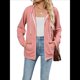 thumbnail image 3 of Sudadera con Capucha Informal con Cremallera para Mujer, Cómoda, Holgada, de Larga, Color Liso, con Bolsillos. Rosa S, 3 of 10