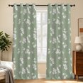 thumbnail image 6 of Tchckioa Vintage Boho Blackout Curtains for Apartment,Privacy Protection Grommet Window Drapes,42x63 Inch,2 Panels,Green, 6 of 9