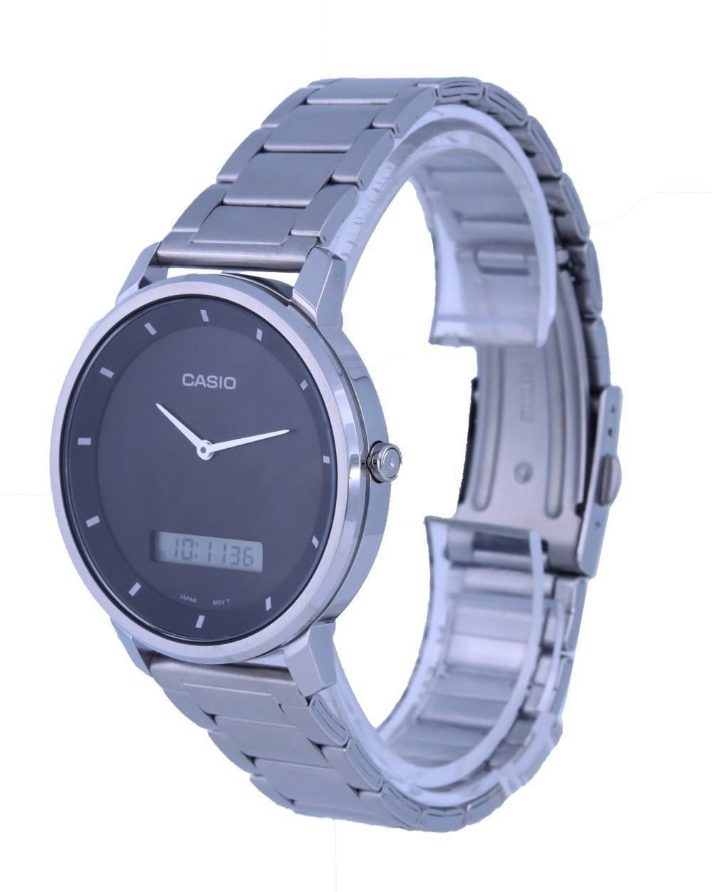 Casio Standard Stainless Steel Analog Digital MTP-B200D-1E MTPB200D-1 Men's Watch