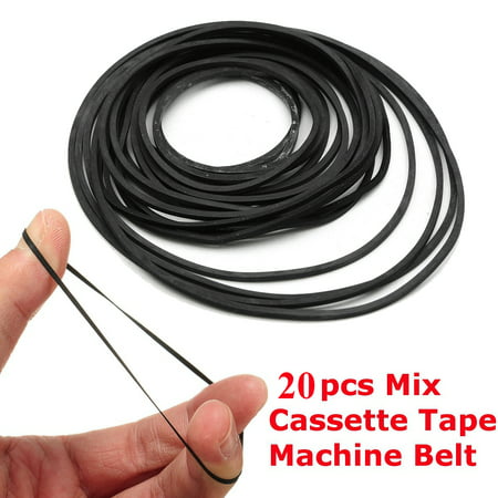 20/40PCS Mix Cassette Tape Machine Square Belt Assorted Common Universal Black 30-75mm