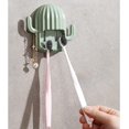 thumbnail image 4 of Soporte para cepillos de dientes, soporte para cepillos de dientes de cactus montado en la pared, soporte para almacenamiento de maquinillas de afeitar con ventosa y gancho para dormitorio, baño y ducha (paquete de 2) ER, 4 of 5