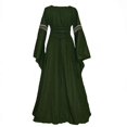 thumbnail image 5 of Disfraz de princesa Medieval renacentista de talla grande para mujer, disfraz de corte real hasta el suelo, vestido de fiesta elegante, Carnaval y Halloween, 5 of 5