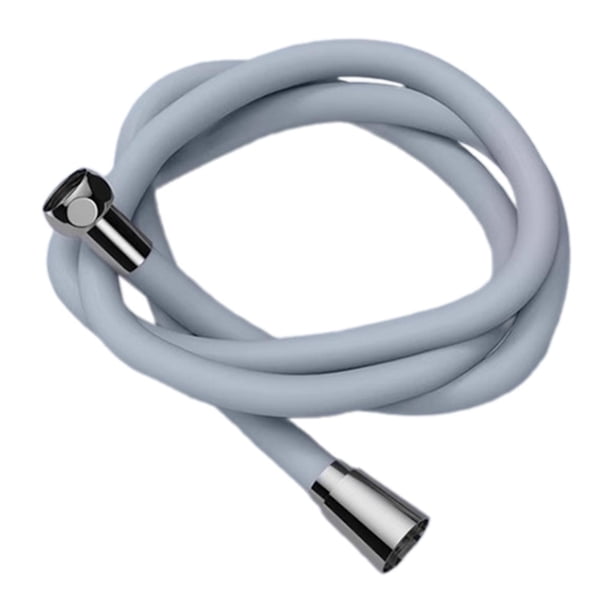 Manguera de ducha de silicona de repuesto para cabezal de ducha de mano, resistente a temperaturas, rosca G1/2, extra larga, para dormitorios y Gris 15 m