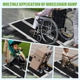 thumbnail image 6 of 5FT Portable Wheelchair Ramp ,800 LBS Capacity Folding Aluminum Threshold Ramp with Anti-Slip Surface, Mobility Access Handicap Ramp for Home Steps, Doorway, Stairs, Doorways, 6 of 7