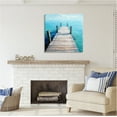thumbnail image 3 of Stupell Industries Coastal Dock Landscape Landscape Painting Gallery Wrapped Canvas Art Print Wall Art, 30 x 30, 3 of 8