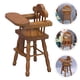 thumbnail image 5 of KAKOWELY Silla alta de madera en miniatura, juguete educativo de madera, silla alta para juegos de rol para niños, 5 of 5