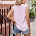 thumbnail image 7 of Royisotas Womens Tank Tops Casual Pink Summer Sleeveless Womens Camisole Tank Tops V-Neck Lace Patchwork Solid Color Cami Tank Tops for Women, 7 of 7