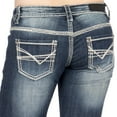thumbnail image 4 of Rock And Roll Cowgirl Womens Midrise Bootcut Riding Jean 27 32 Dark Vintage, 4 of 5