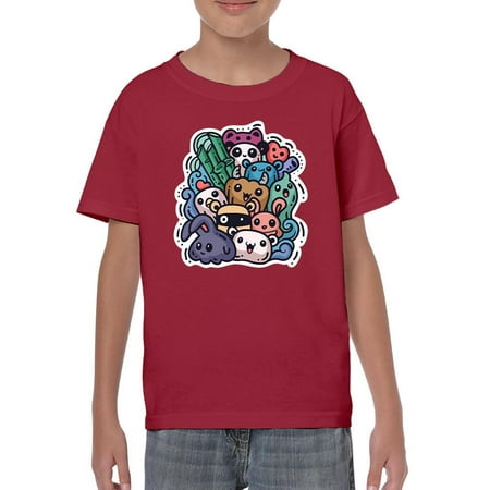 Adorable Animals In Group T-Shirt Juniors -Image by Shutterstock x-Large
