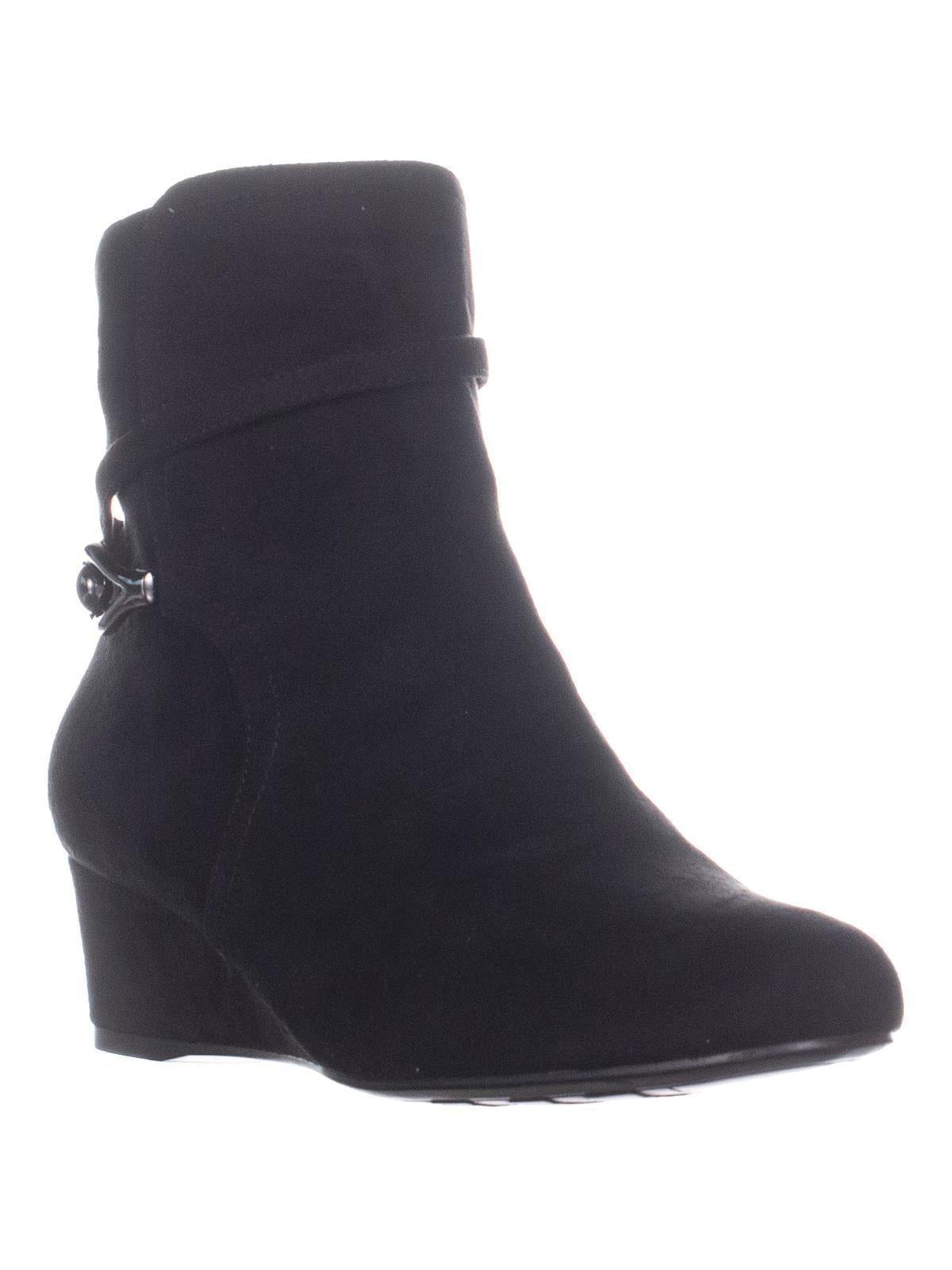 Womens Impo Glammed Wedge Ankle Boots, Black - Walmart.com