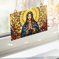 thumbnail image 5 of 89Bloom Our Lady of Guadalupe Stained Glass Hologram Ornament, Stained Glass Suncatcher Ornaments Home Decor, Holographic Ornaments, 5 of 7