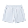 thumbnail image 4 of Zynoxe Beach Shorts for Men Casual Vertical Striped Elastic Waist Drawstring Summer Shorts with Pockets Breathable Loose Fit Quick Dry Mens Swim Trunks Light Blue S, 4 of 5