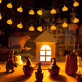 thumbnail image 4 of Luces De Calabaza Led Cadena De Luces Naranja Calabaza Linternas Cadena De Luces Para La Decoración De La Fiesta De Halloween Sweethay HA037020-00, 4 of 6