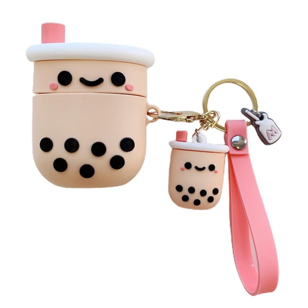 Funda Protectora De Silicona Compatible Con Airpods 1/2/Pro3, Forma De Perla De Té De La Leche, Funda Protectora Inalámbrica Para Auriculares, Funda Anticaída Serendint EL016762-01
