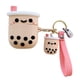 thumbnail image 1 of Funda Protectora De Silicona Compatible Con Airpods 1/2/Pro3, Forma De Perla De Té De La Leche, Funda Protectora Inalámbrica Para Auriculares, Funda Anticaída Serendint EL016762-01, 1 of 5