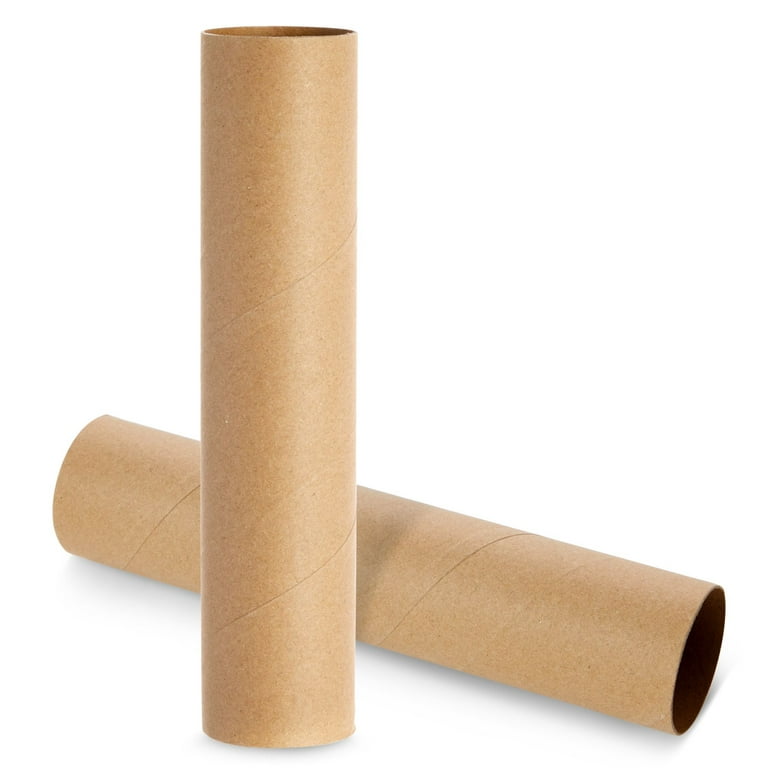 36 Pack Brown Cardboard Tubes for Crafts, DIY Crafting Paper Rolls
