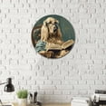 thumbnail image 4 of Lygond Aluminum Corgi Bookworm Tin Sign, Whimsical Style, 8x8 Inches, Wall Mount, Ideal for Office, Bedroom, Promotional, Lawn, Garage, Parking, Entrance, 4 of 7