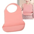 thumbnail image 4 of Protector De Ropa Para Adultos, Baberos De Comida Para Adultos Plegables Flexibles De Silicona, Color Rosa, Impermeable Reutilizable Para Comer, 4 of 7