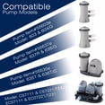 thumbnail image 4 of Type A or C Pool Filter Compatible with Intex 29000E / 59900E, Summer Waves Above Ground Pools, Easy Set Pool Filters (12-Pack), 4 of 6