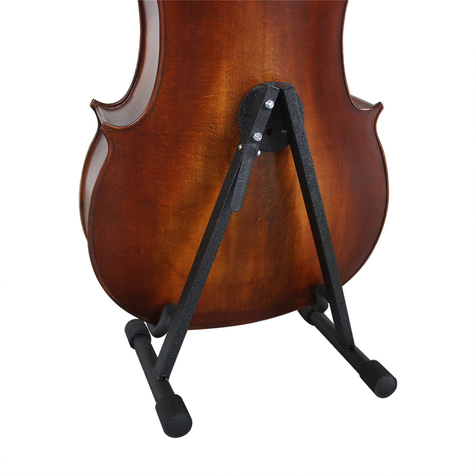 BIBABLYKE Adjustable Folding Cello Support Stand Stringed Instrument Holder for Electric Bass Electric Guitar Easy to Carry