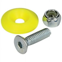 Allstar Performance ALL18688-50 Countersunk Bolt Kit, Fluorescent Yellow - Pack of 50