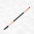 thumbnail image 2 of Unique Bargains 1 Pc Durable Double Head Eyebrow Brush for Bathroom Travel Hotel Toilet Rose Gold Tone Black, 2 of 7
