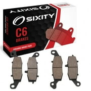 Sixity C6 Front Ceramic Brake Pads compatible with Kawasaki VN1500L Vulcan Nomad FI L2 L3 L4 L5 2001-2004 Complete Set