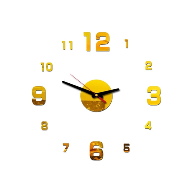 Reloj de pared acrílico 3D: diseño DIY, movimiento silencioso, 40 cm de diámetro, para salones, dormitorios y regalos