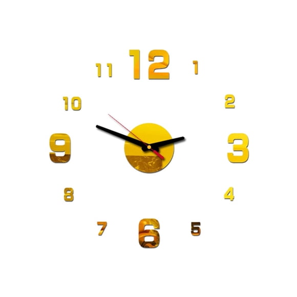 Reloj de pared acrílico 3D: diseño DIY, movimiento silencioso, 40 cm de diámetro, para salones, dormitorios y regalos